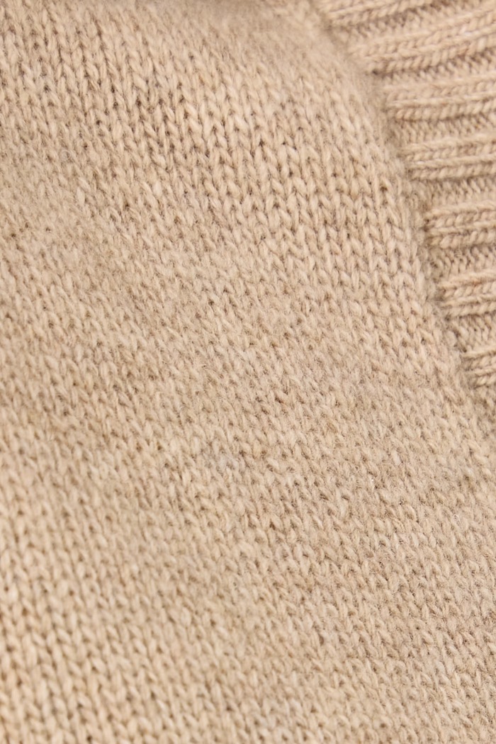 Sweter damski wełniany WKDAGRE Weekend Max Mara beżowy 2625366222600