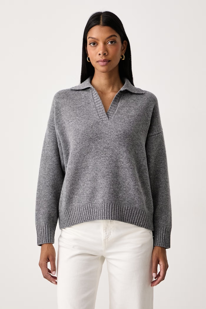 Weekend Max Mara Sweter damski wełniany WKDAGRE szary 2625366222600