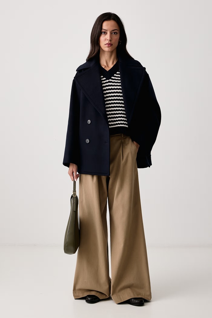 Weekend Max Mara Sweter damski wełniany WKDSPIGA 2625366202600 granatowy AW26