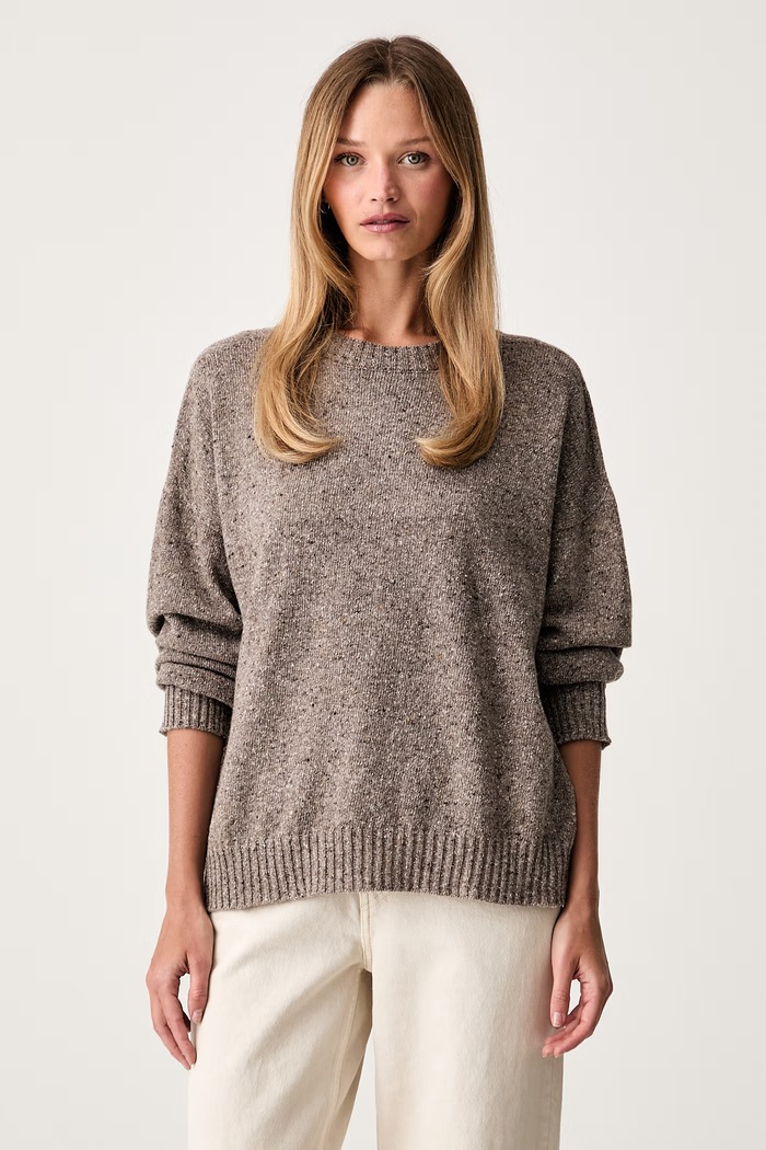 Weekend Max Mara sweter damski z wełną WKDPALCHI brązowy 2625366192600