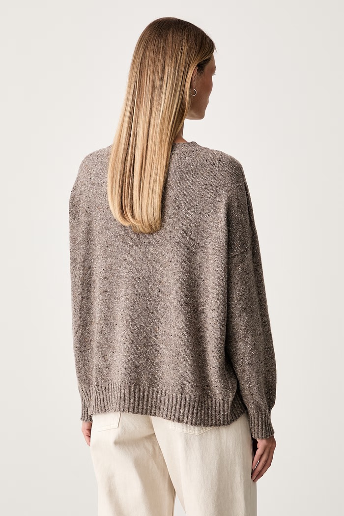 Odzież Weekend Max Mara sweter damski z wełną WKDPALCHI 2625366192600 brązowy