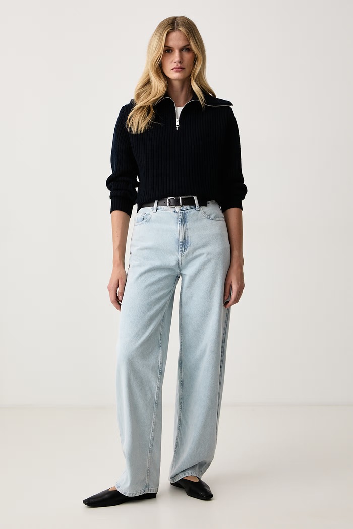 Weekend Max Mara Sweter damski wełniany WKDLASER 2625366182600 granatowy AW26