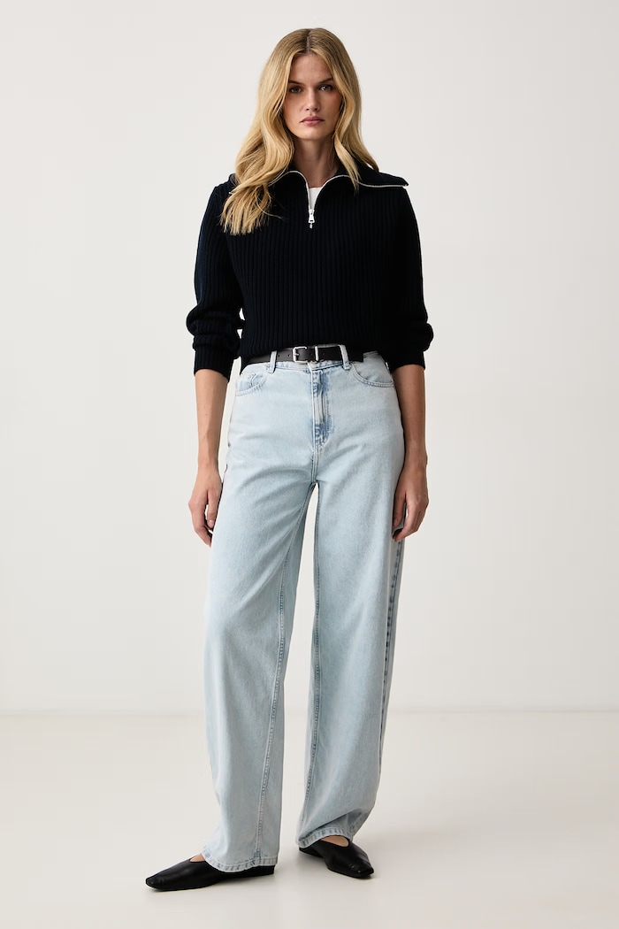 Weekend Max Mara Sweter damski wełniany WKDLASER 2625366182600 granatowy AW26