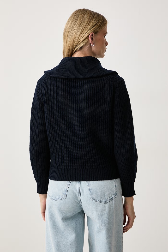 Odzież Weekend Max Mara Sweter damski wełniany WKDLASER 2625366182600 granatowy