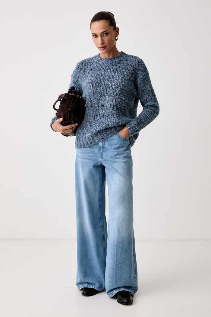 Weekend Max Mara Sweter rozpinany damski z wełną WKDHOBBY 2625366172600 niebieski AW26