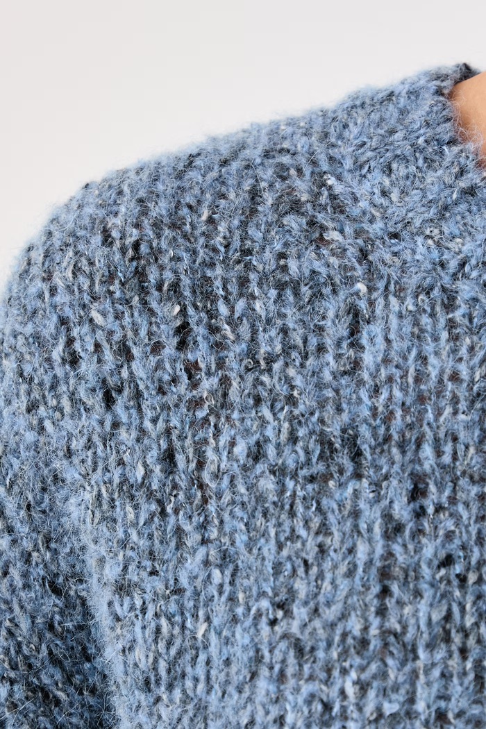 Sweter rozpinany damski z wełną WKDHOBBY Weekend Max Mara niebieski 2625366172600