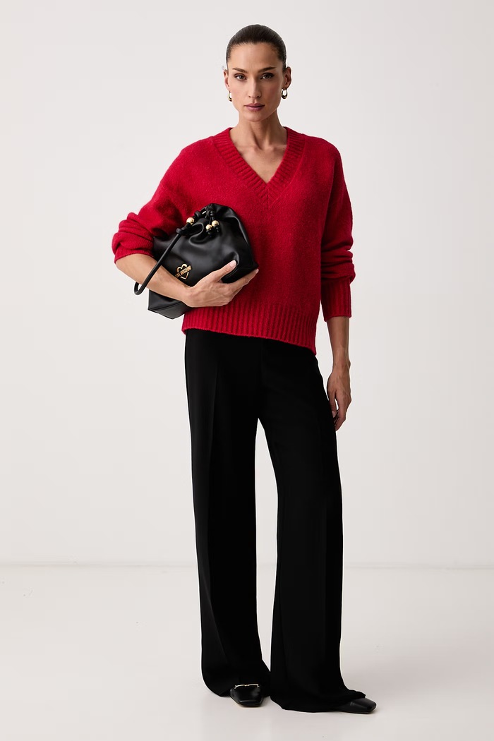 Weekend Max Mara Z dodatkiem wełny WKDVISITA 2625366162600 czerwony AW26