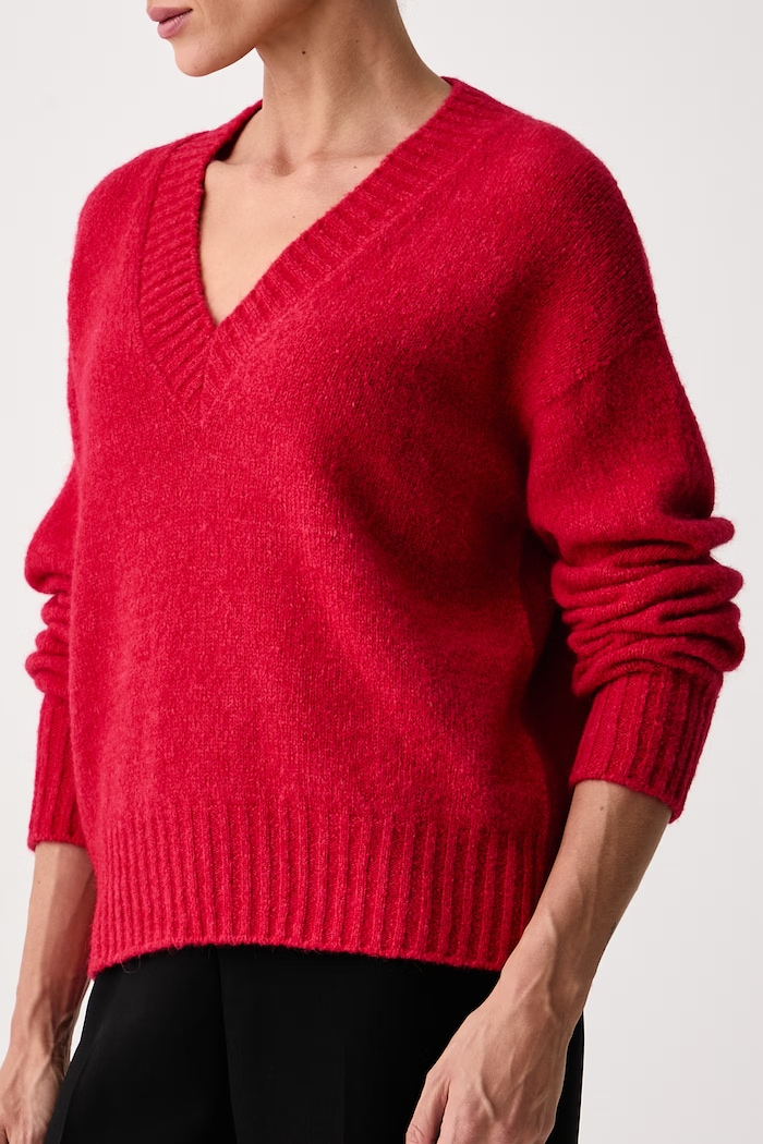 Z dodatkiem wełny WKDVISITA Weekend Max Mara 2625366162600 czerwony