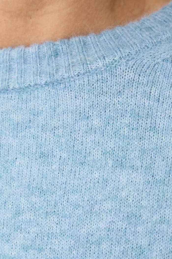 Sweter damski z dodatkiem wełny WKDTUONO Weekend Max Mara 2625366152600 niebieski