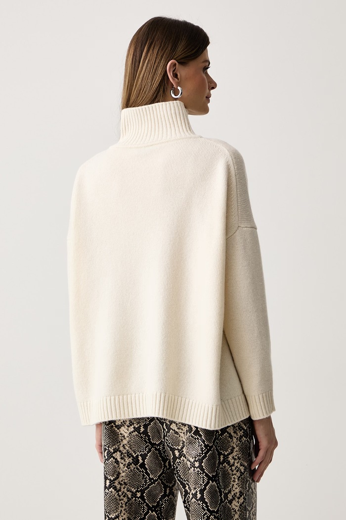 Odzież Weekend Max Mara Półgolf damski wełniany WKDBORGIA 2625366142600 beżowy