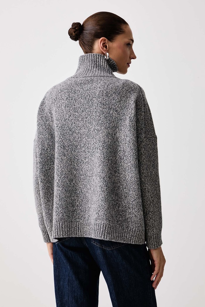 Oblečení Weekend Max Mara Polorolák dámský vlněný WKDBORGIA 2625366142600 šedá