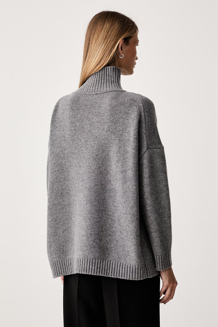 Odzież Weekend Max Mara półgolf damski wełniany WKDBORGIA 2625366142600 szary