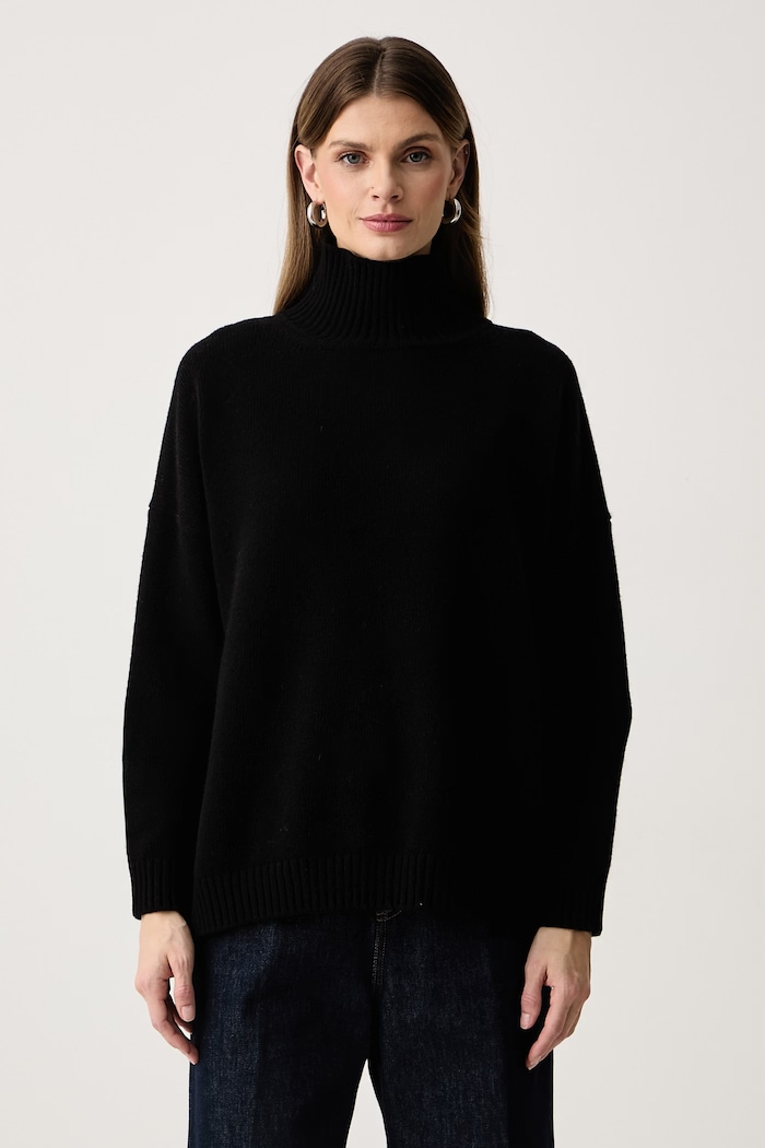 Weekend Max Mara Półgolf damski wełniany WKDBORGIA czarny 2625366142600
