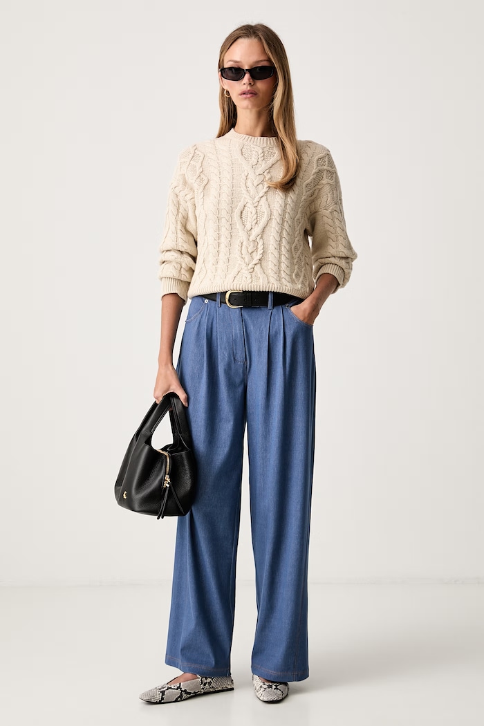 Weekend Max Mara sweter damski wełniany WKDALBEN 2625366132600 beżowy AW26