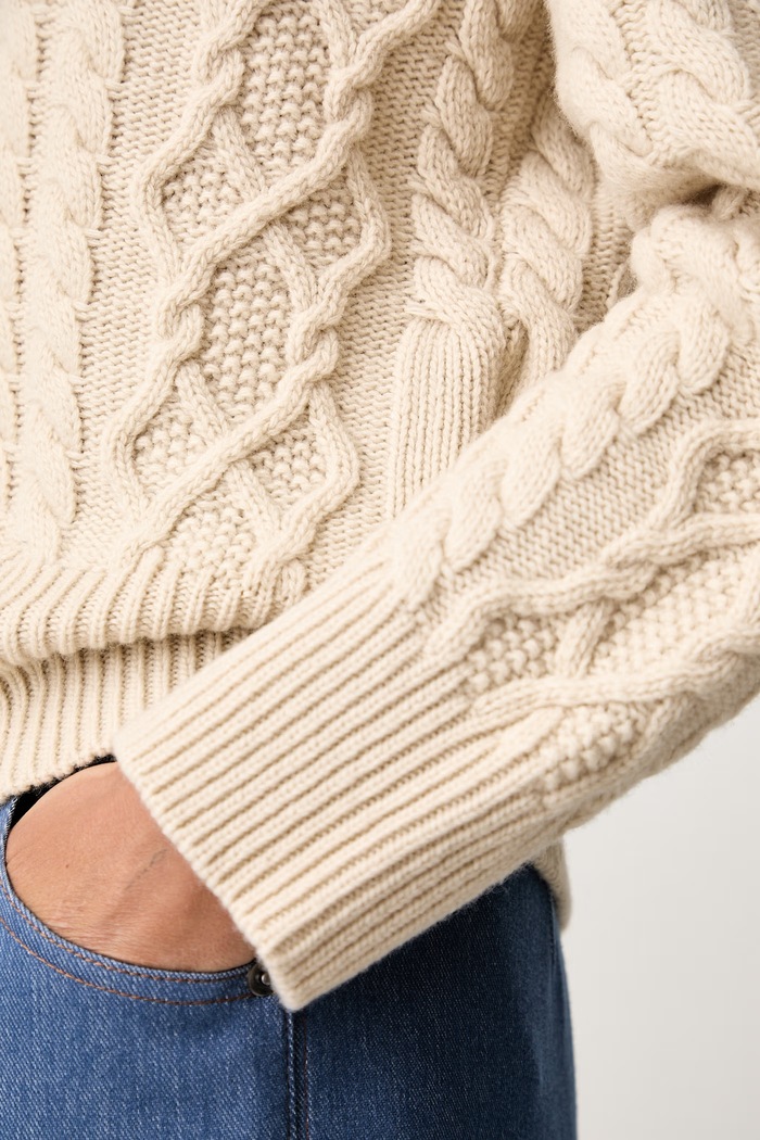 Weekend Max Mara sweter damski wełniany WKDALBEN 2625366132600 beżowy
