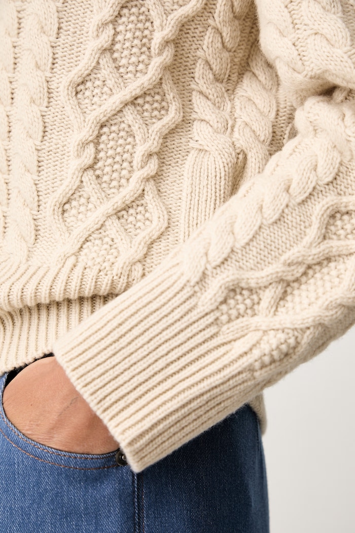 Weekend Max Mara sweter damski wełniany WKDALBEN 2625366132600 beżowy