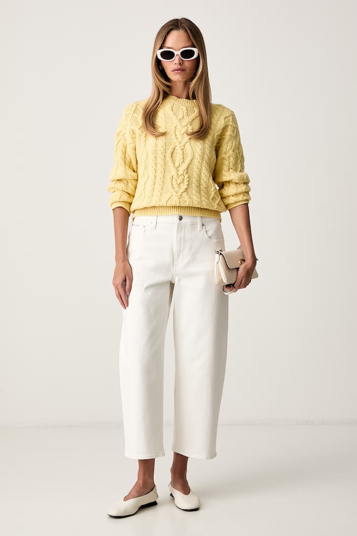 Weekend Max Mara sweter damski wełniany WKDALBEN 2625366132600 żółty AW26