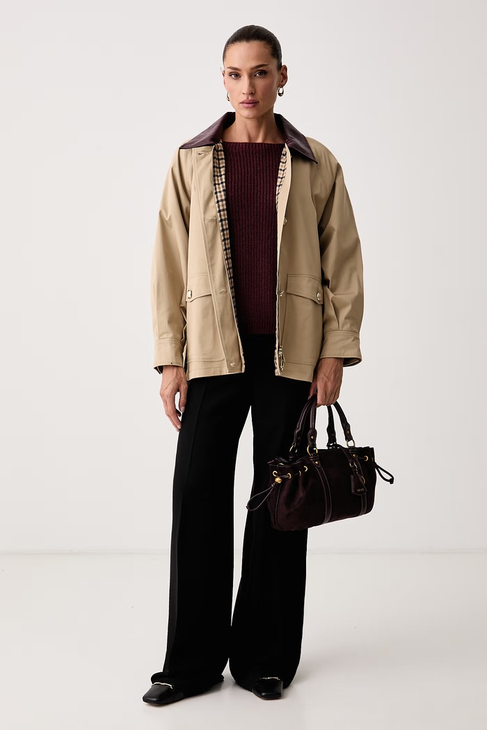 Weekend Max Mara Sveter dámsky s vlnou WKDXENO 2625366112600 burgundské AW26