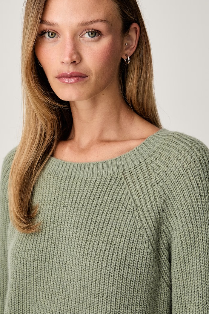 Weekend Max Mara sweter damski z wełną WKDXENO zielony 2625366112600