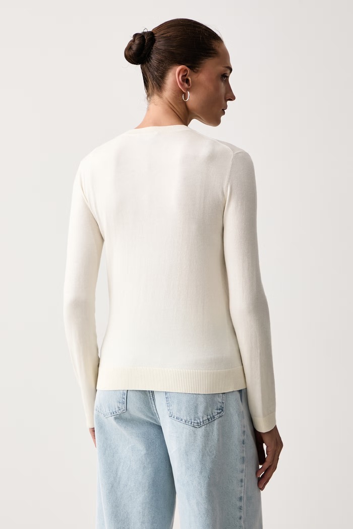 Odzież Weekend Max Mara Sweter damski z dodatkiem jedwabiu WKDSICILIA 2625366102600 beżowy
