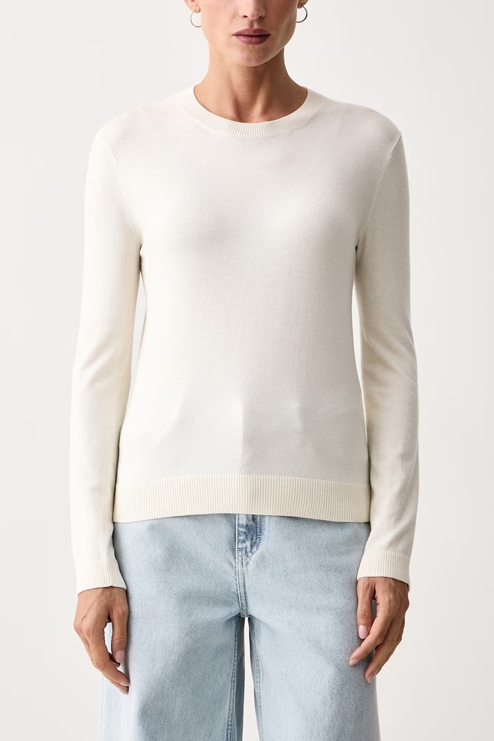 Sweter damski z dodatkiem jedwabiu WKDSICILIA Weekend Max Mara 2625366102600 beżowy