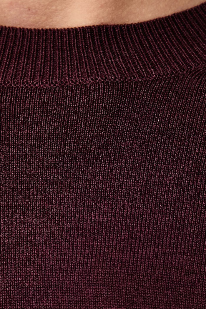 Svetr dámský s příměsí hedvábí WKDSICILIA Weekend Max Mara burgundské 2625366102600