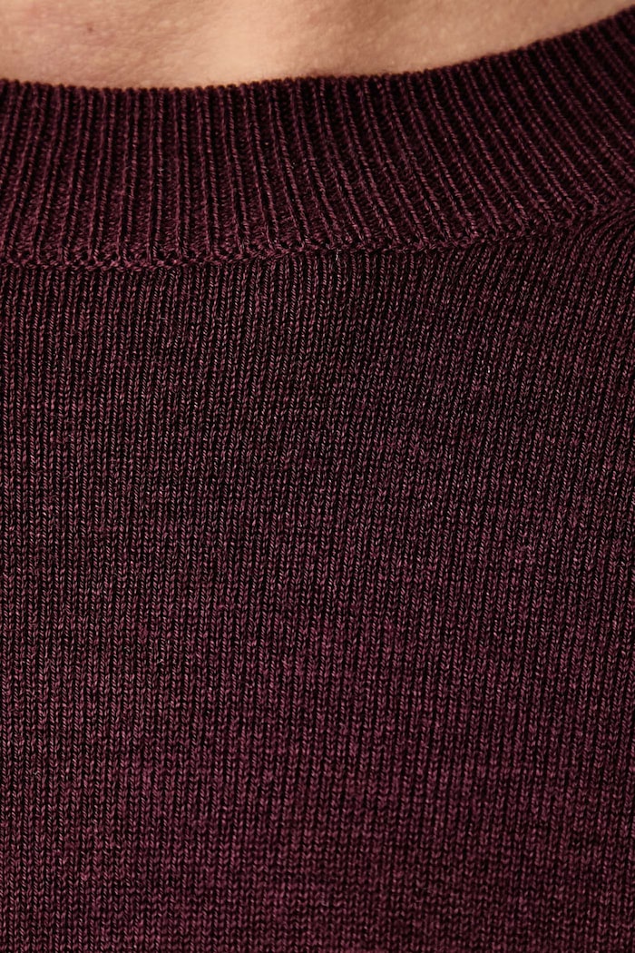 Svetr dámský s příměsí hedvábí WKDSICILIA Weekend Max Mara burgundské 2625366102600