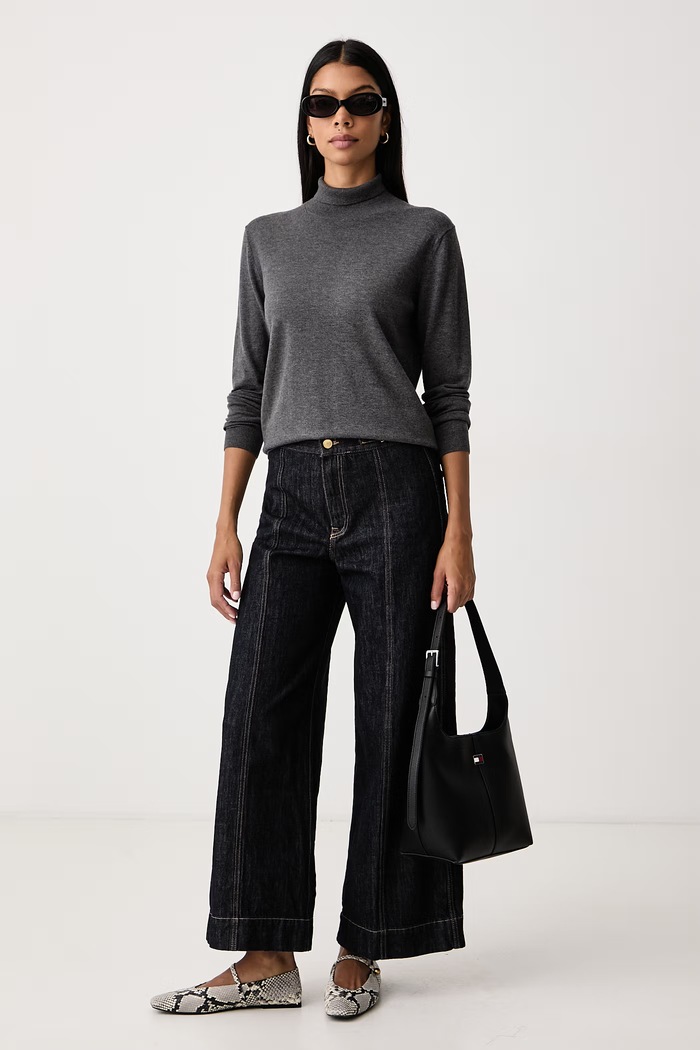 Weekend Max Mara Golf damski z dodatkiem jedwabiu WKDKIKU 2625366092600 szary AW26