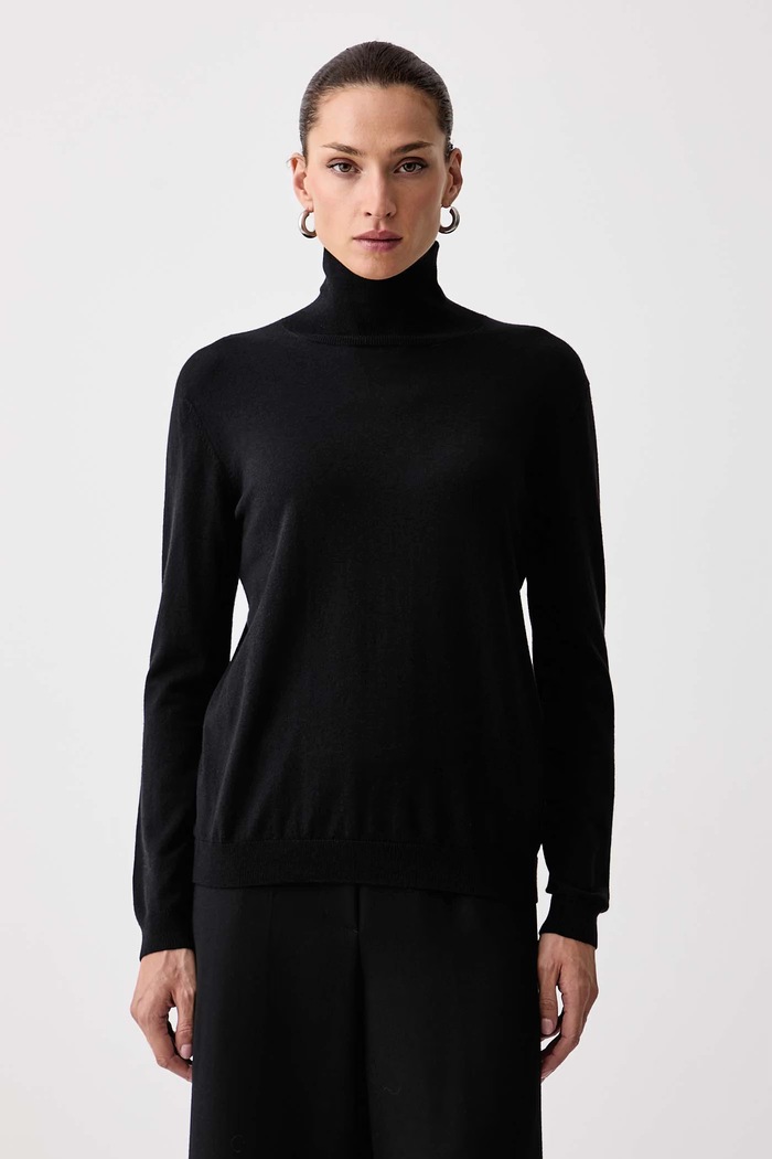 Weekend Max Mara Rolák dámský s příměsí hedvábí WKDKIKU černá 2625366092600