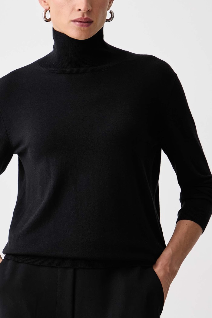 Rolák dámský s příměsí hedvábí WKDKIKU Weekend Max Mara 2625366092600 černá