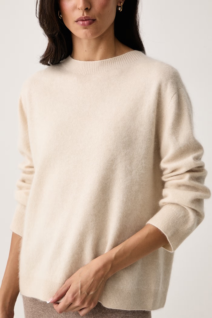 Sweter damski wełniany WKDECO Weekend Max Mara 2625366072600 beżowy