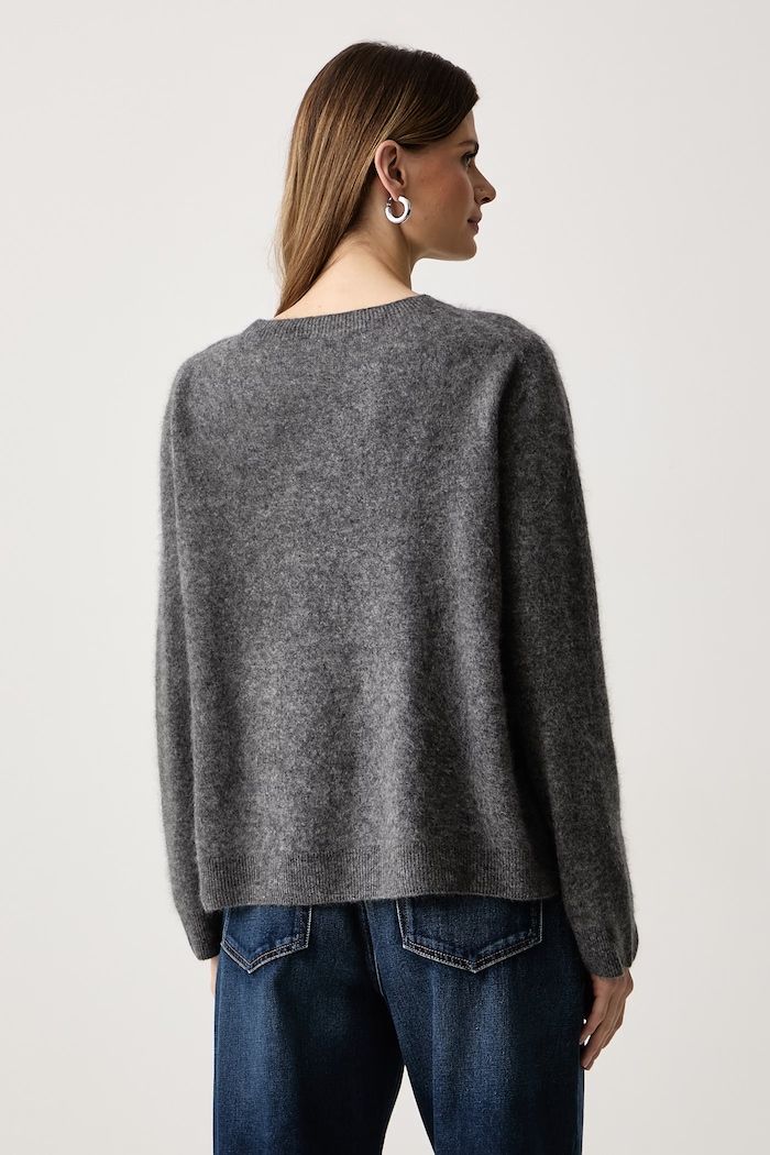 Odzież Weekend Max Mara Sweter damski wełniany WKDECO 2625366072600 szary