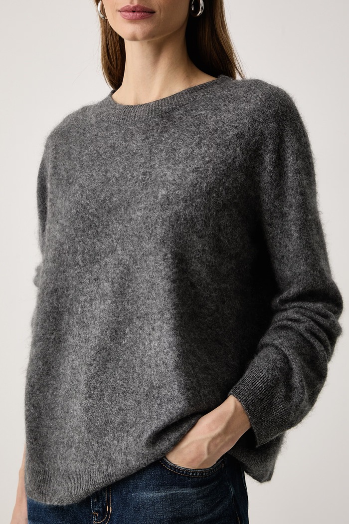 Sweter damski wełniany WKDECO Weekend Max Mara 2625366072600 szary