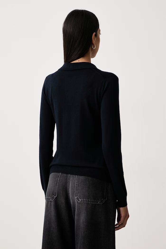 Odzież Weekend Max Mara Sweter damski wełniany WKDCAPPA 2625366052600 granatowy