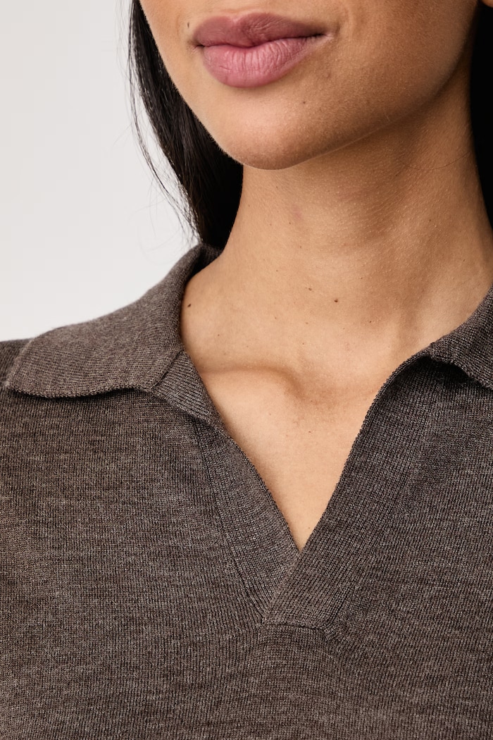 Sweter damski wełniany WKDCAPPA Weekend Max Mara brązowy 2625366052600