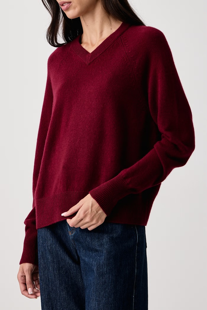 Sweter damski kaszmirowy WKDPADRE Weekend Max Mara 2625366042600 bordowy