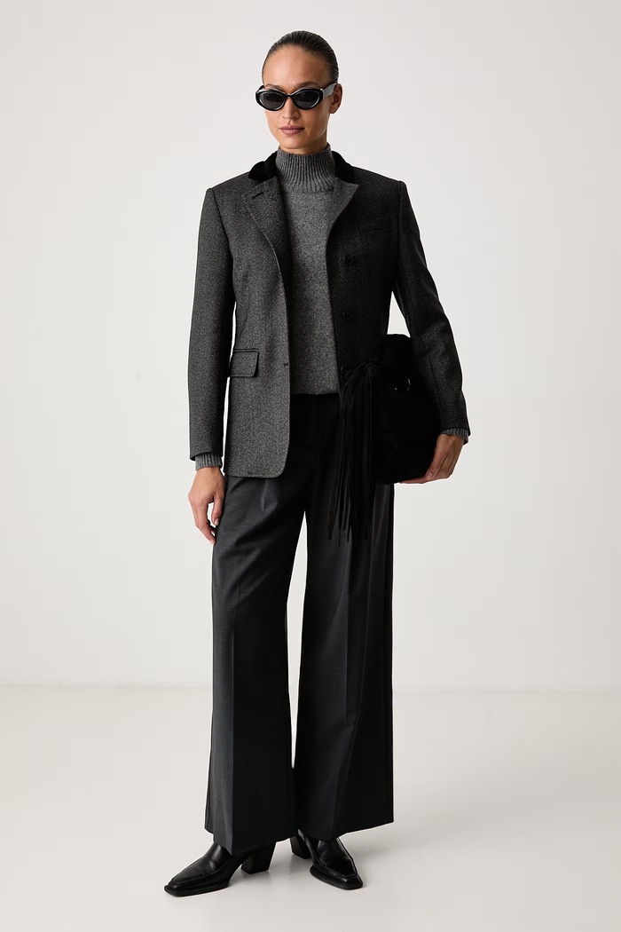 Weekend Max Mara Półgolf damski kaszmirowy WKDELEGIA 2625366032600 szary AW26