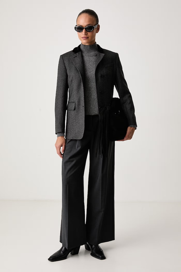 Weekend Max Mara Półgolf damski kaszmirowy WKDELEGIA 2625366032600 szary AW26