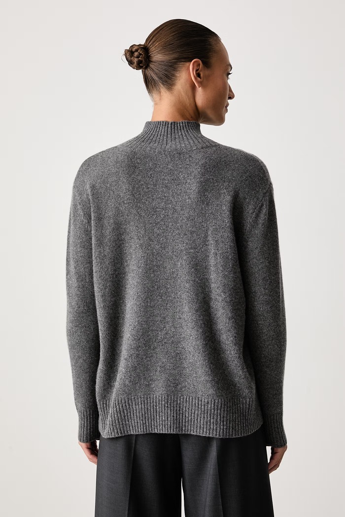 Odzież Weekend Max Mara Półgolf damski kaszmirowy WKDELEGIA 2625366032600 szary