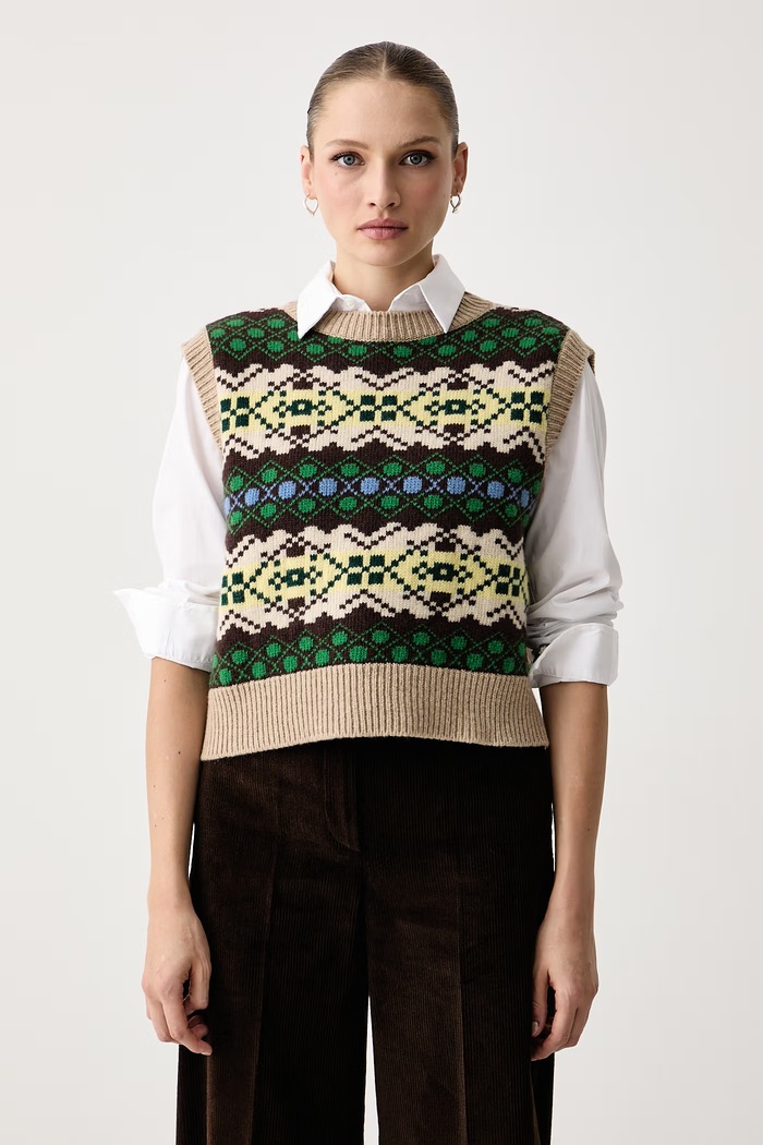 Weekend Max Mara Kamizelka damska wełniana WKDSAVANA zielony 2625356032600