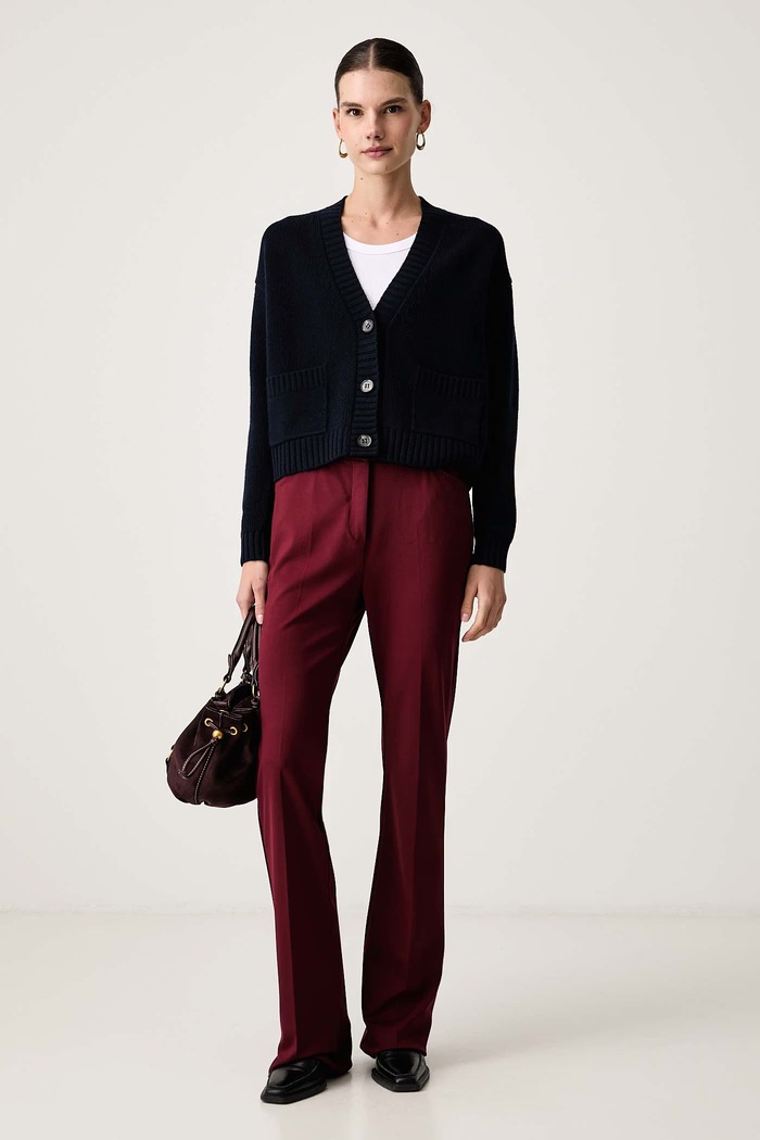 Weekend Max Mara Kardigán dámsky vlnený WKDFILMATO 2625346102600 tmavomodrá AW26