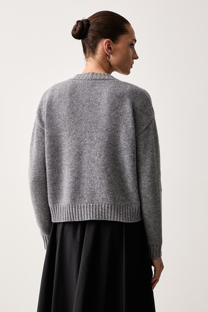 Odzież Weekend Max Mara Kardigan damski wełniany WKDFILMATO 2625346102600 szary