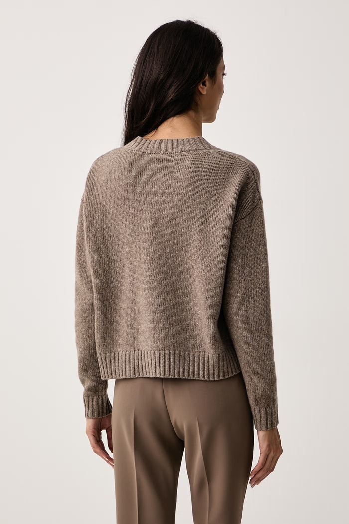 Odzież Weekend Max Mara Kardigan damski wełniany WKDFILMATO 2625346102600 brązowy