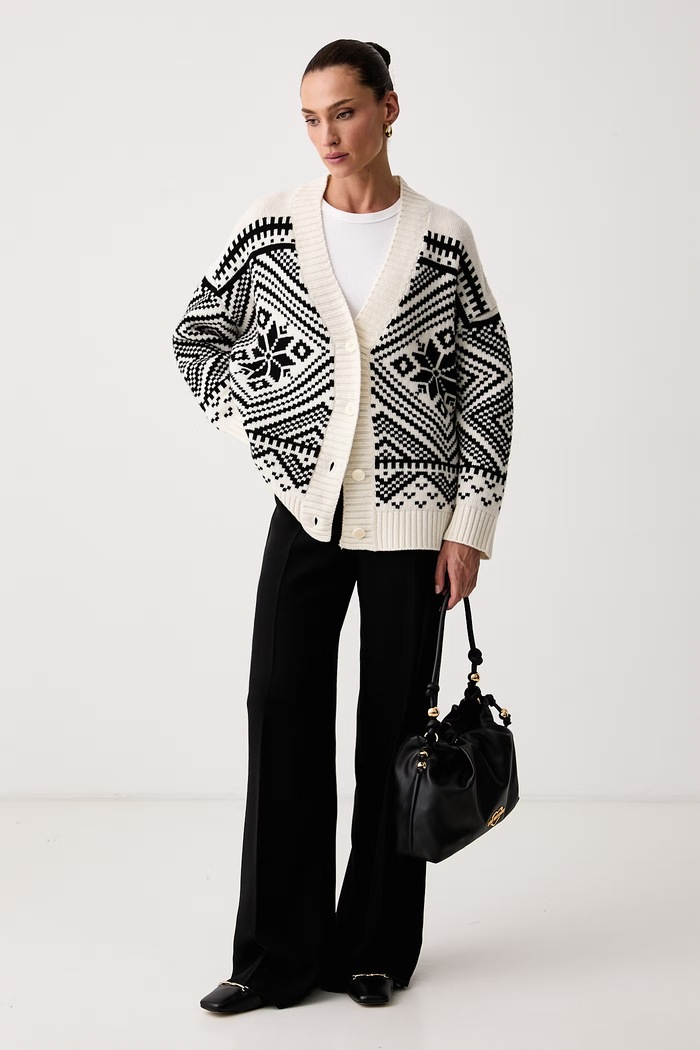 Weekend Max Mara Kardigan damski wełniany WKDBELGIO 2625346072600 czarny AW26