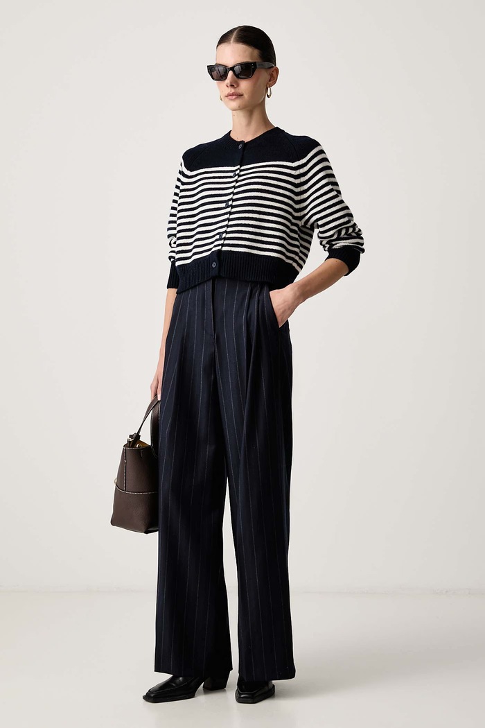 Weekend Max Mara Kardigan damski wełniany WKDOMBROSA 2625346062600 granatowy AW26