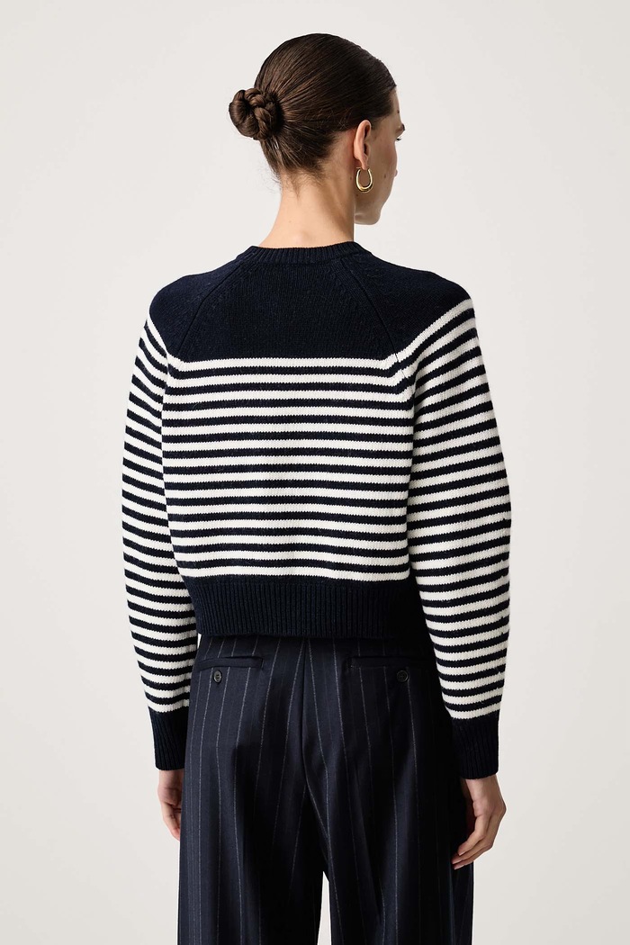 Odzież Weekend Max Mara Kardigan damski wełniany WKDOMBROSA 2625346062600 granatowy