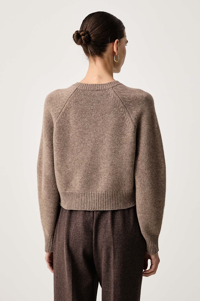 Odzież Weekend Max Mara Kardigan damski wełniany WKDOMBROSA 2625346062600 beżowy