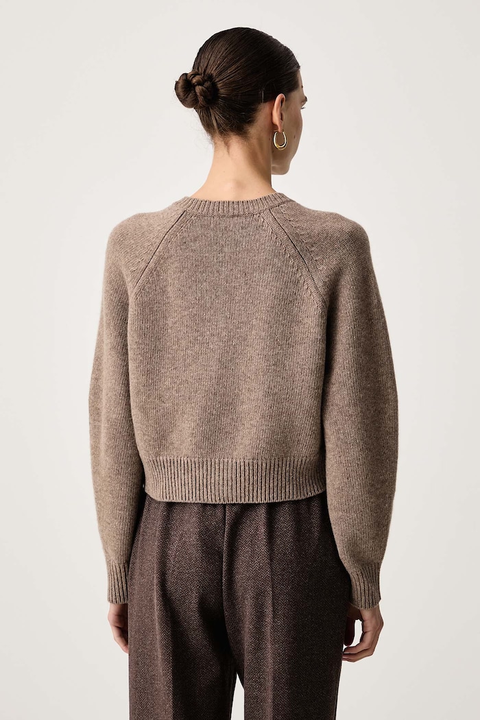 Odzież Weekend Max Mara Kardigan damski wełniany WKDOMBROSA 2625346062600 beżowy