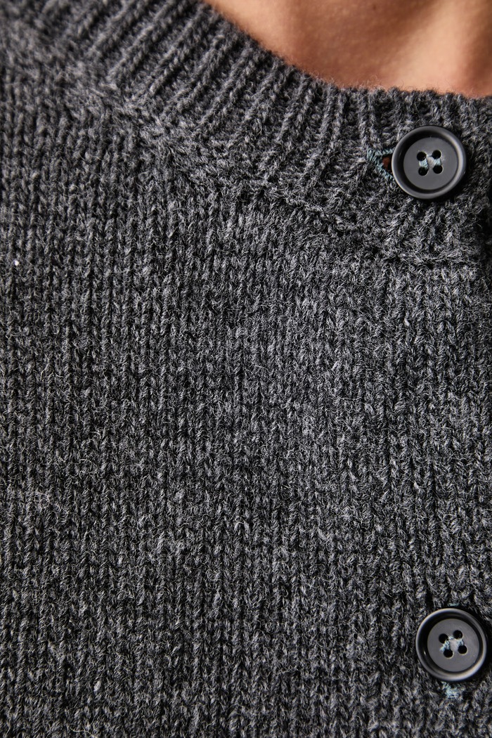 Kardigan damski wełniany WKDOMBROSA Weekend Max Mara szary 2625346062600
