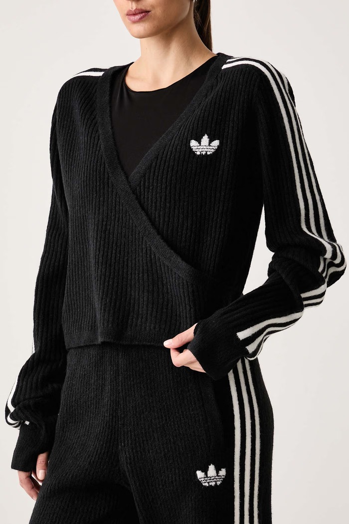 Pulover pentru femei cu amestec de lână Adiluna Season 2 x Jennie adidas Originals LD8933 negru